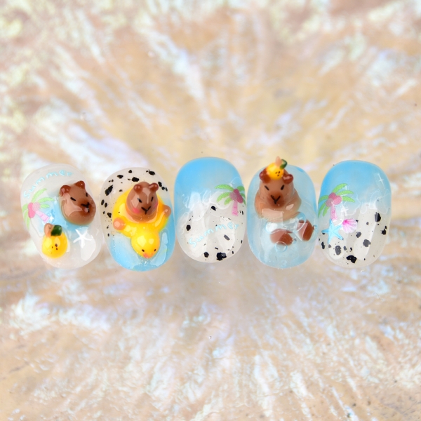 찐딱 컬러 젤폴리쉬 발라바라 6종 세트 10ml (106G,121G,024,090,025,100) - 상세 이미지 3