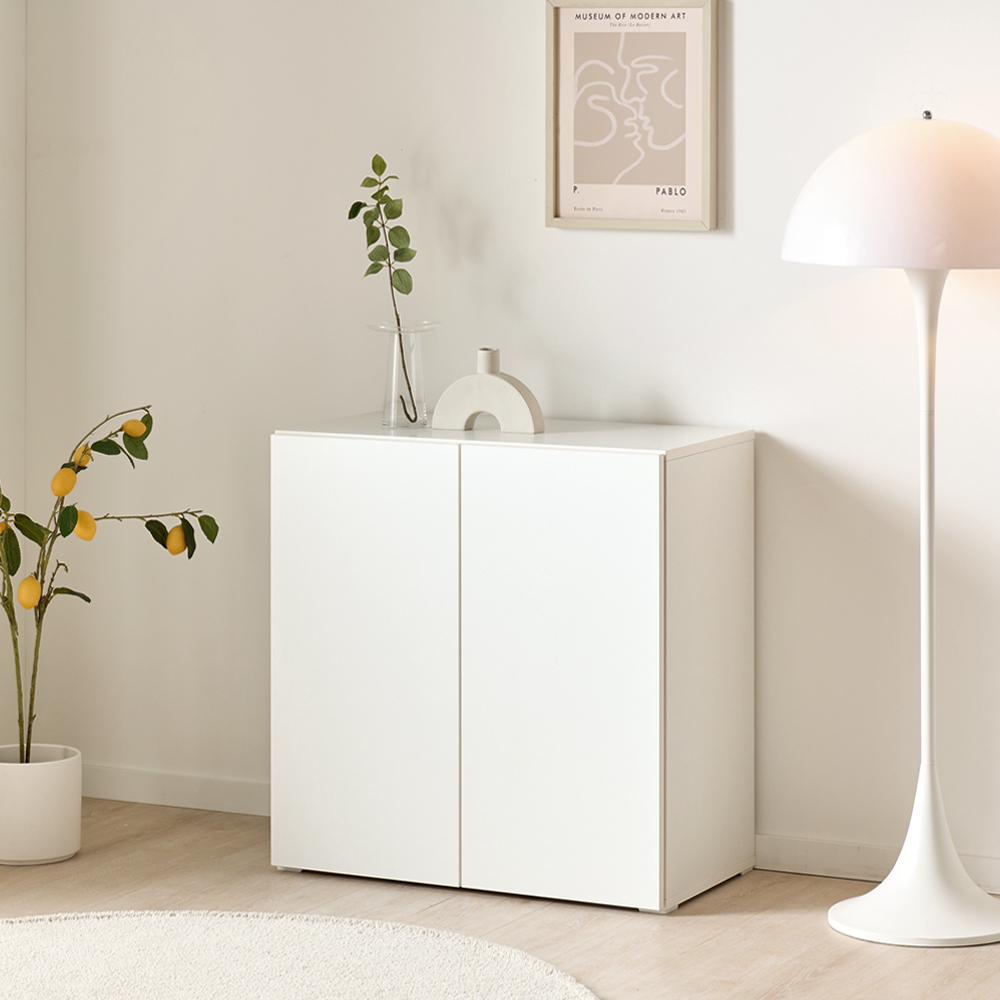 [기본형] 조아 수납장 (높은/일반형 800) 화이트 모듈 다용도 거실 베란다 맘마존