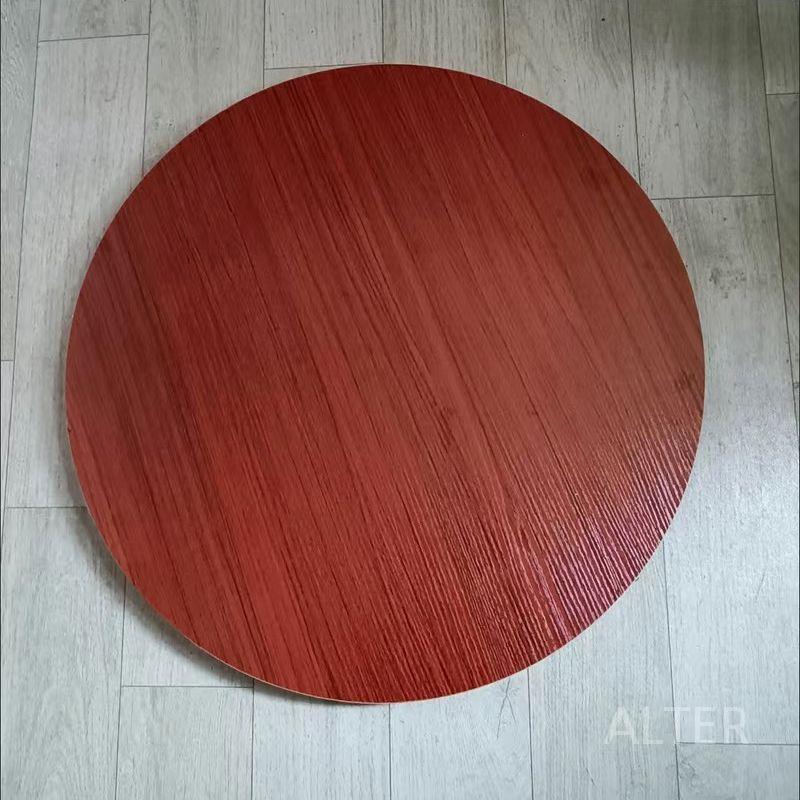 턴 테이블 상판 회전판 회전 상부 중식당 원탁 흰 대리석 무늬 60x60x3cm - 상세 이미지 3