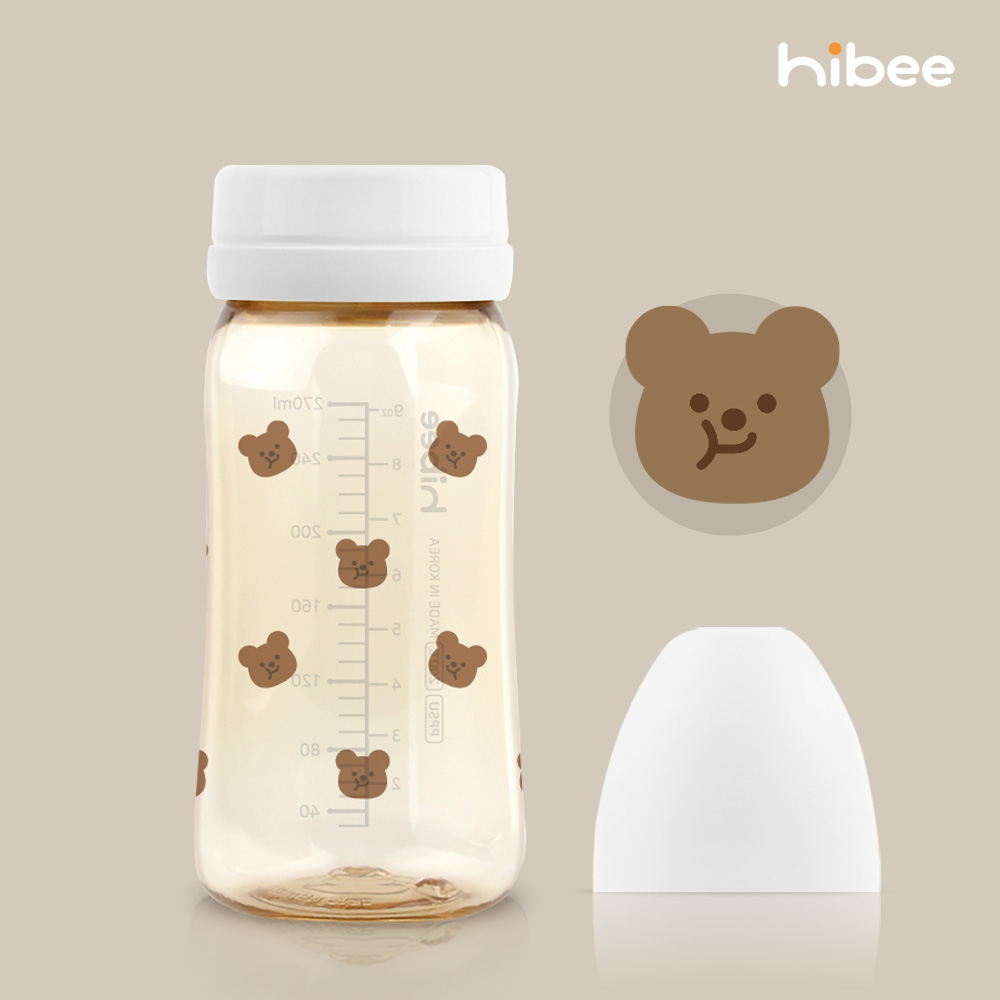 하이비 PPSU 에잇벤트 배앓이방지 젖병 270ml 노꼭지 봄에디션 볼빵곰 - 상세 이미지 2