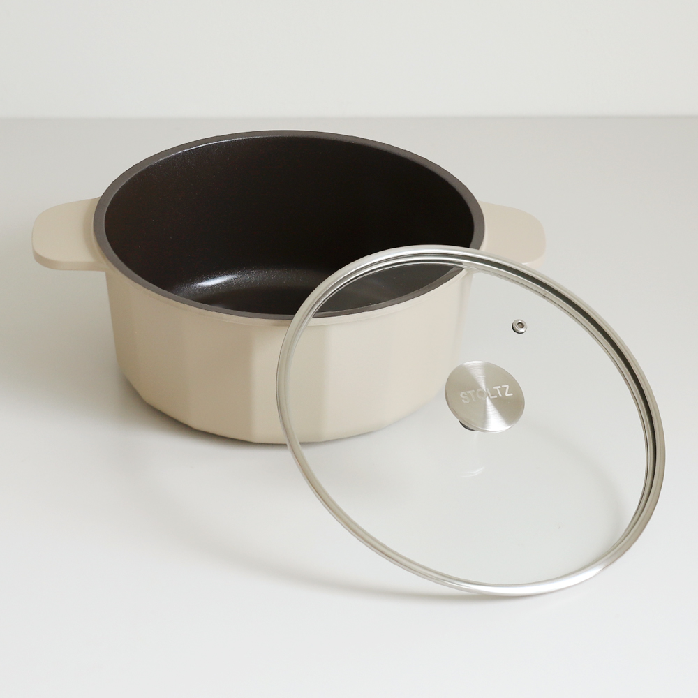 STOLTZ 슈톨츠 초코 쿡웨어 IH 양수냄비 24cm 알루미늄 통주물 인덕션냄비 - 상품 이미지