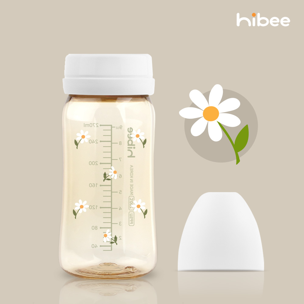 하이비 PPSU 에잇벤트 배앓이방지 젖병 270ml 노꼭지 봄에디션 데이지 - 상품 이미지