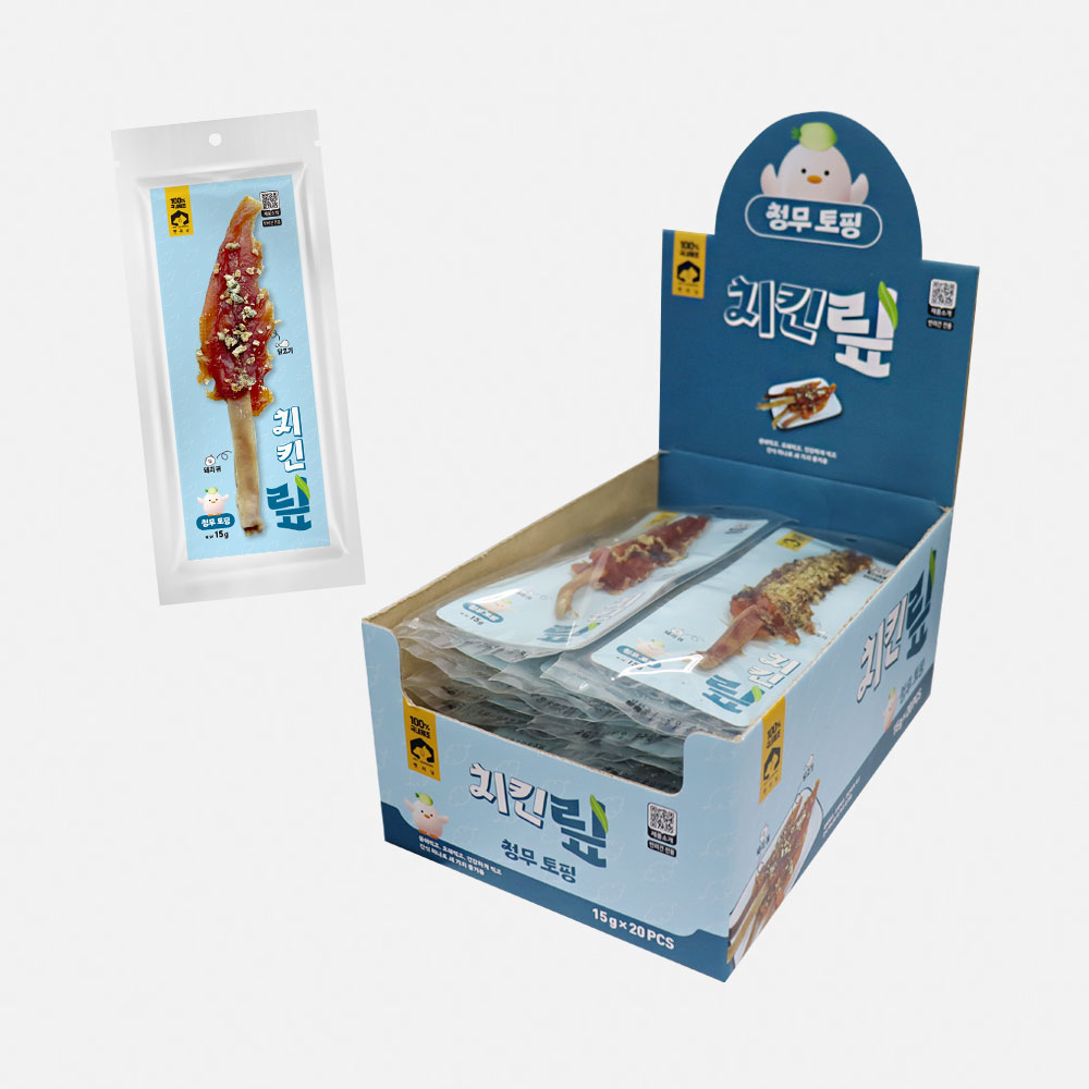 펫러닝 국내산 치킨맆 강아지져키 강아지치킨 저칼로리 져키 청무, 15g, 20개 - 상품 이미지