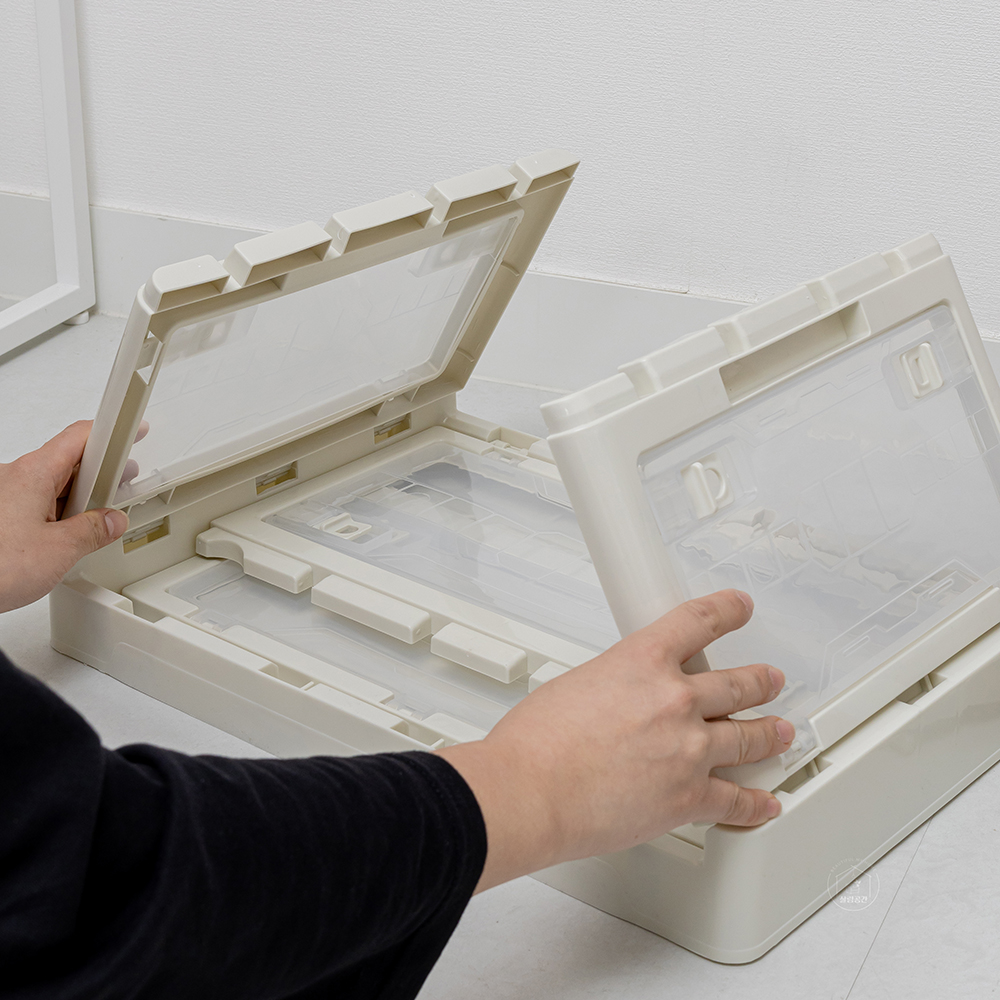 살림공간 리빙박스 접이식 수납함 옷장 정리 폴딩박스 이미지 6