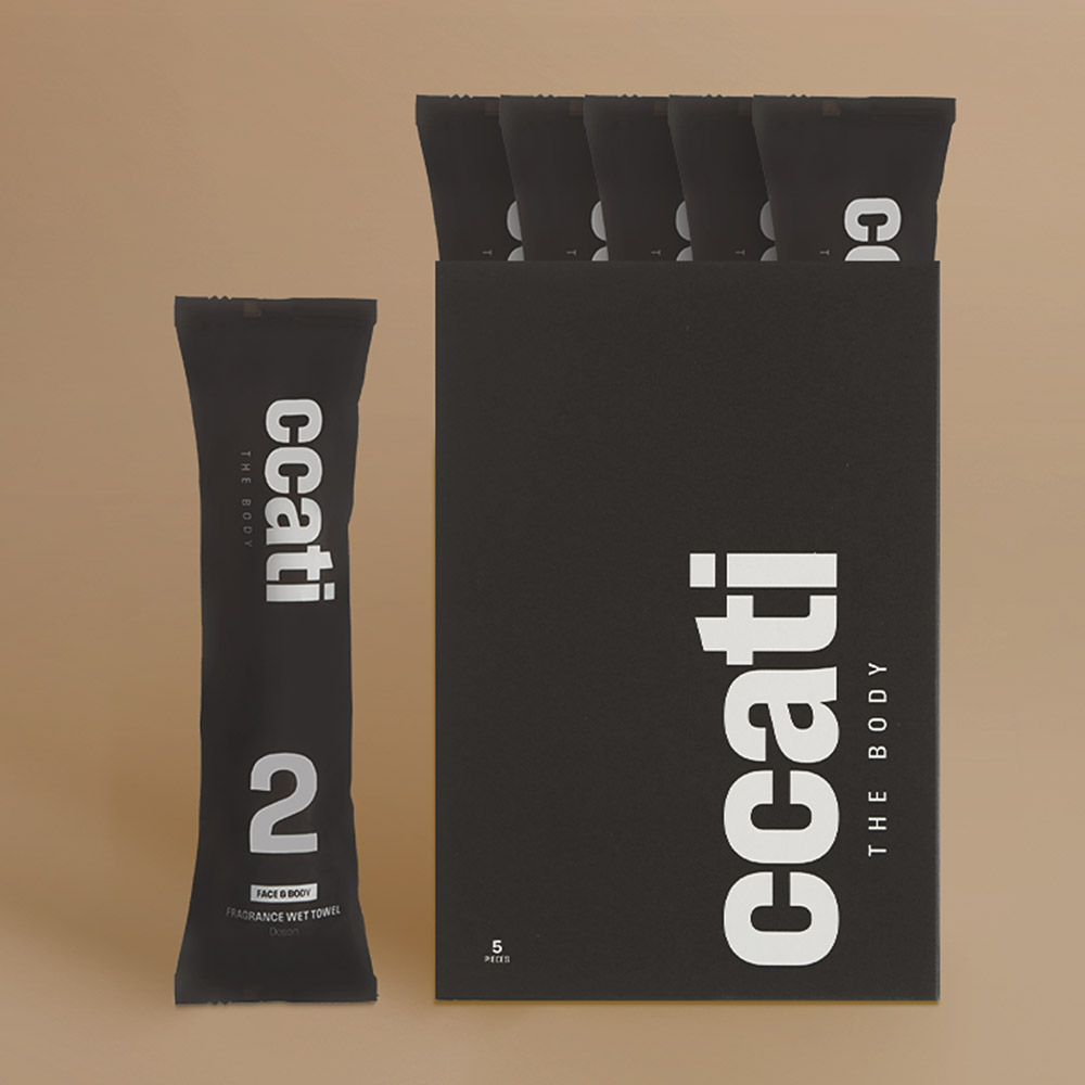 까띠 바디티슈 (5개) 향기 퍼퓸 세정 무자극 일회용 스포츠 레저 샤워티슈 - 상세 이미지 5
