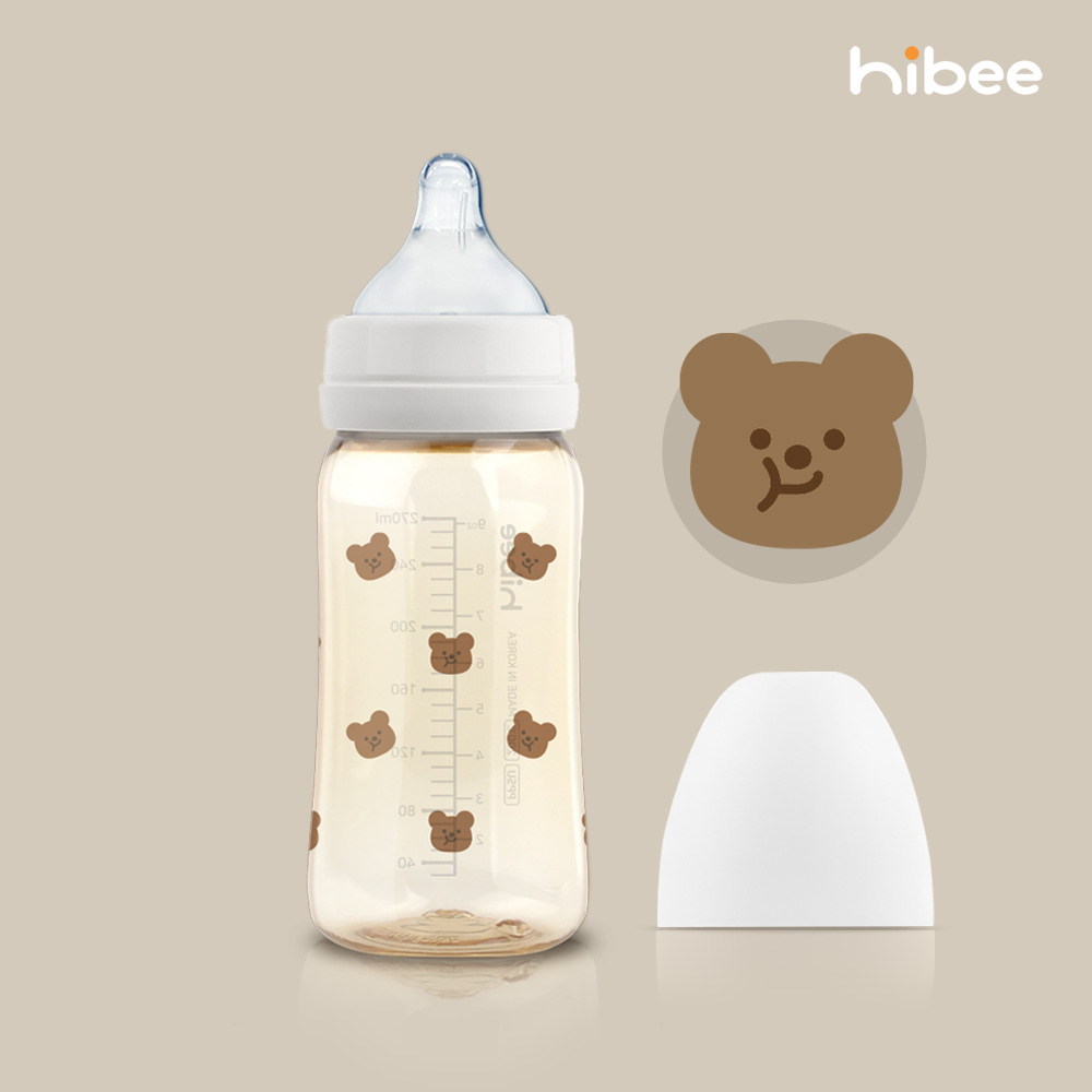 하이비 PPSU 에잇벤트 배앓이방지 젖병 270ml 봄에디션 볼빵곰 - 상세 이미지 2