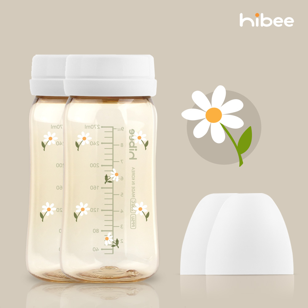 하이비 PPSU 에잇벤트 배앓이방지 젖병 270ml 노꼭지 트윈팩 봄에디션 데이지 - 상세 이미지 2