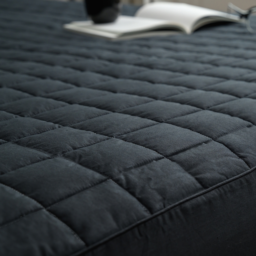 나라데코 40수 순면 솔리드 누빔 매트리스커버 S