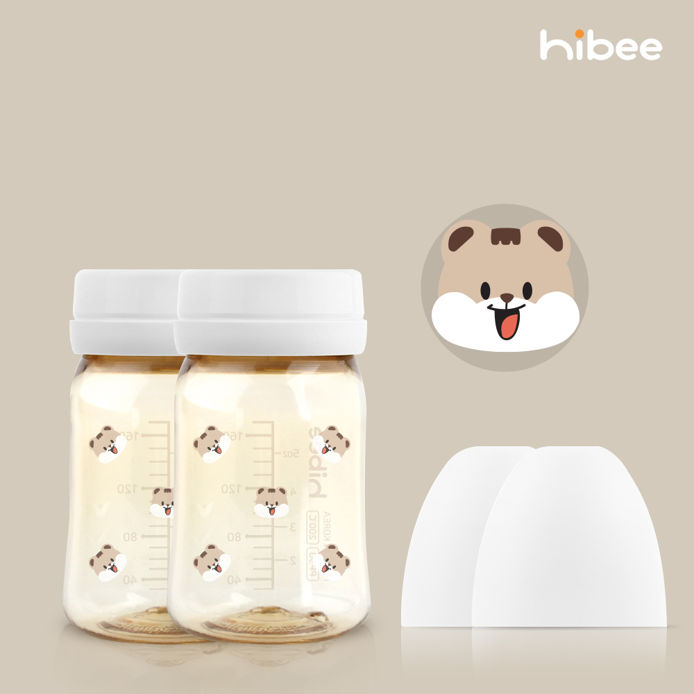 하이비 PPSU 에잇벤트 배앓이방지 젖병 170ml 노꼭지 트윈팩 다람이 - 상세 이미지 2
