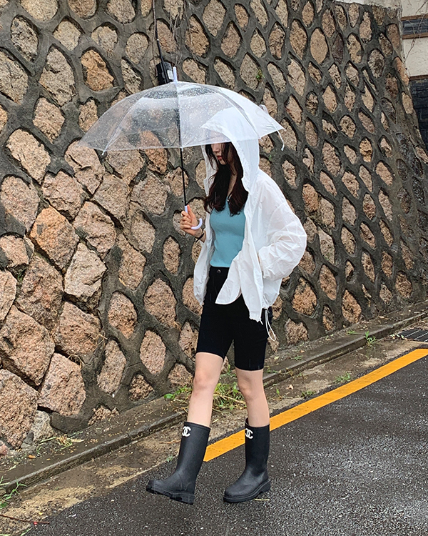 4360 얇은 아노락 후드 바람막이 윈드자켓 - 상세 이미지 4
