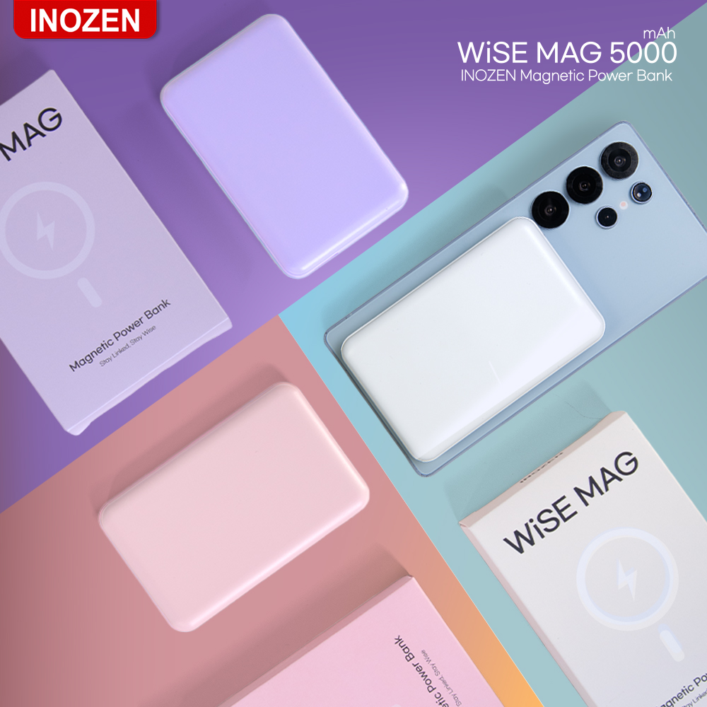 Inozen Wise-Mag 맥세이프 고속무선충전 보조배터리 5000mAh 아이폰 갤럭시 - 상세 이미지 2