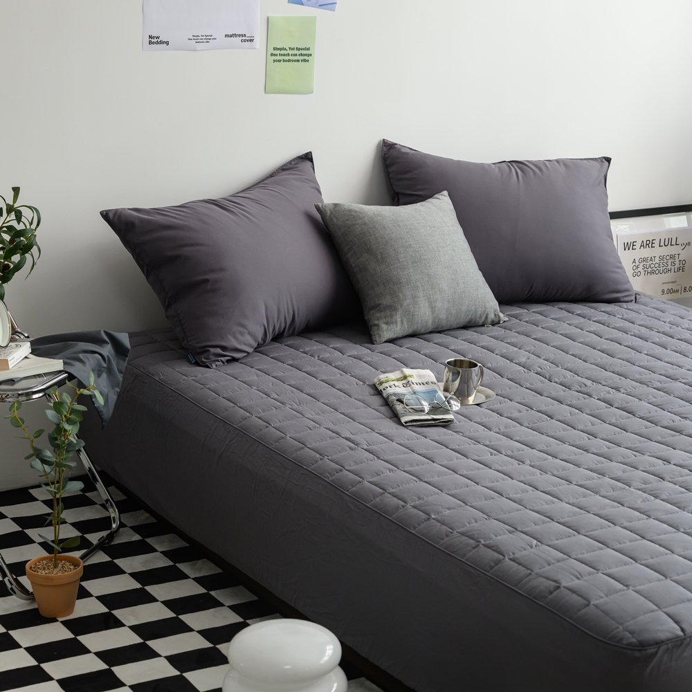 나라데코 40수 순면 솔리드 누빔 매트리스커버 S