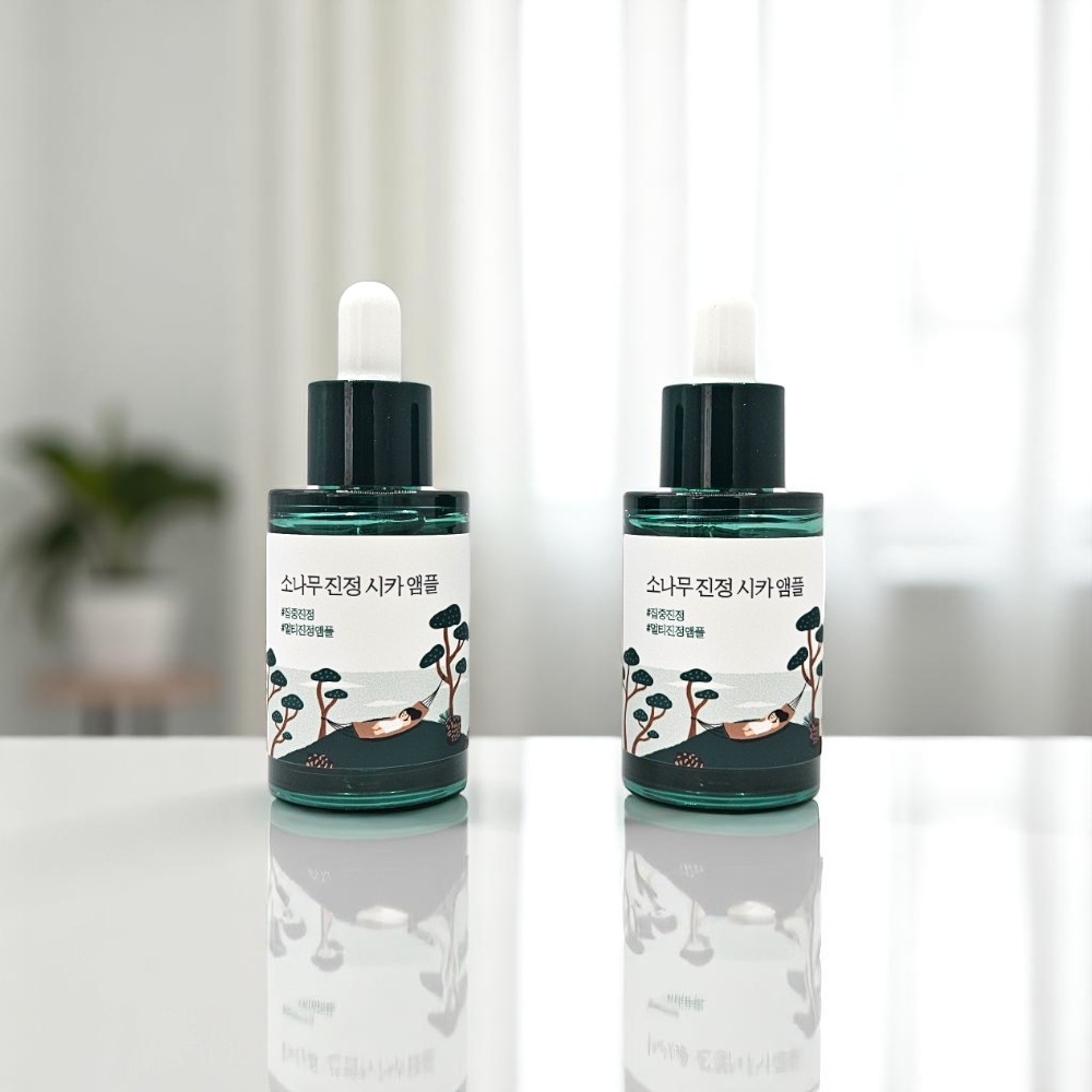 1+1 라운드랩 소나무 진정 시카 앰플 대용량 30ml+30ml - 상품 이미지