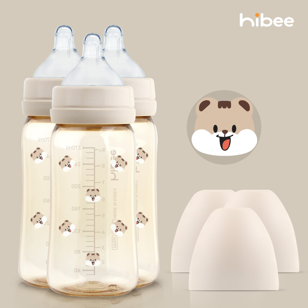 하이비 PPSU 에잇벤트 배앓이방지 젖병 270ml 트리플팩 다람이 - 상품 이미지