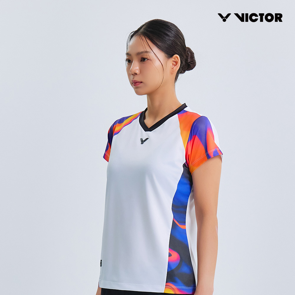 빅터 VICTOR 아울렛 Dynamic Ace 반팔 티셔츠 여성용 25AGW002F 배드민턴 탁구 스쿼시 스포츠웨어 - 상세 이미지 3