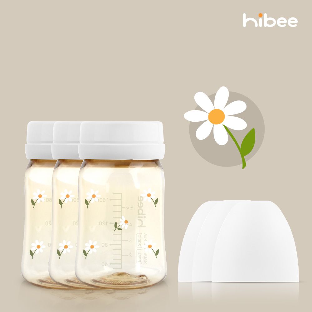 하이비 PPSU 에잇벤트 배앓이방지 젖병 170ml 노꼭지 트리플팩 봄에디션 데이지 - 상세 이미지 2