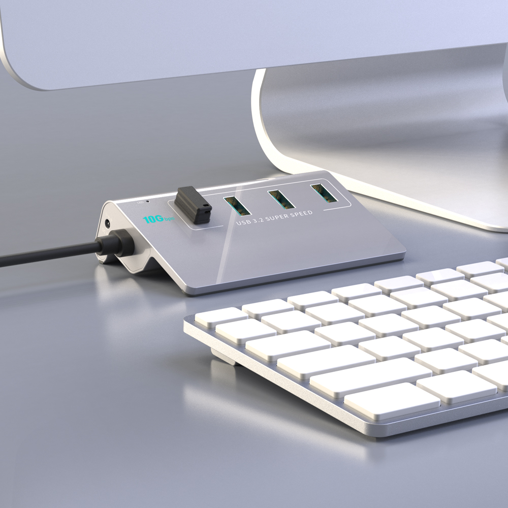 넥스트유 4포트 C타입 스탠드형 USB허브 고속충전 빠른전송 영상작업 USB 3.2 - 상세 이미지 4