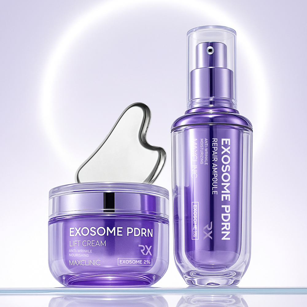 맥스클리닉 엑소좀 PDRN 리페어 앰플 40ml+리프트 크림 50ml 2종 세트 - 상품 이미지
