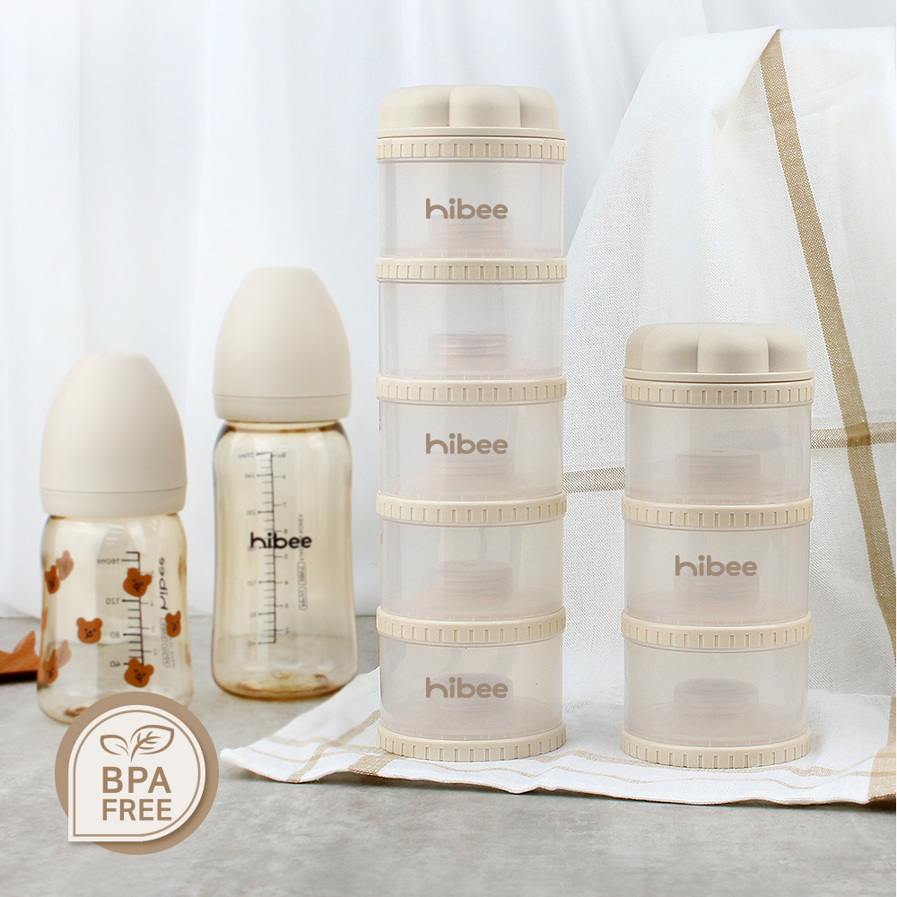 하이비 분유케이스 분유통 휴대용 보관통 항균 칸칸 3단
