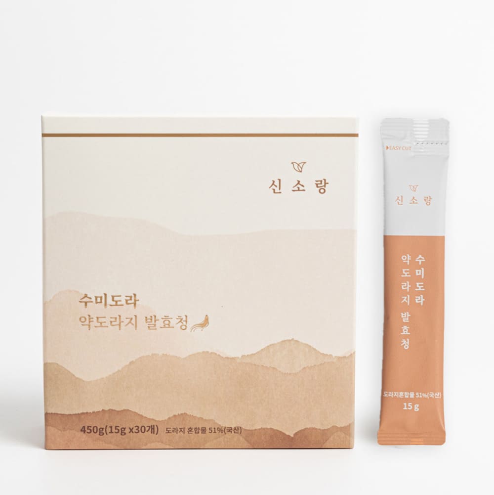 수미도라 15g X 30개 약도라지청 도라지 청 도라지청스틱 진액 고 - 상세 이미지 3