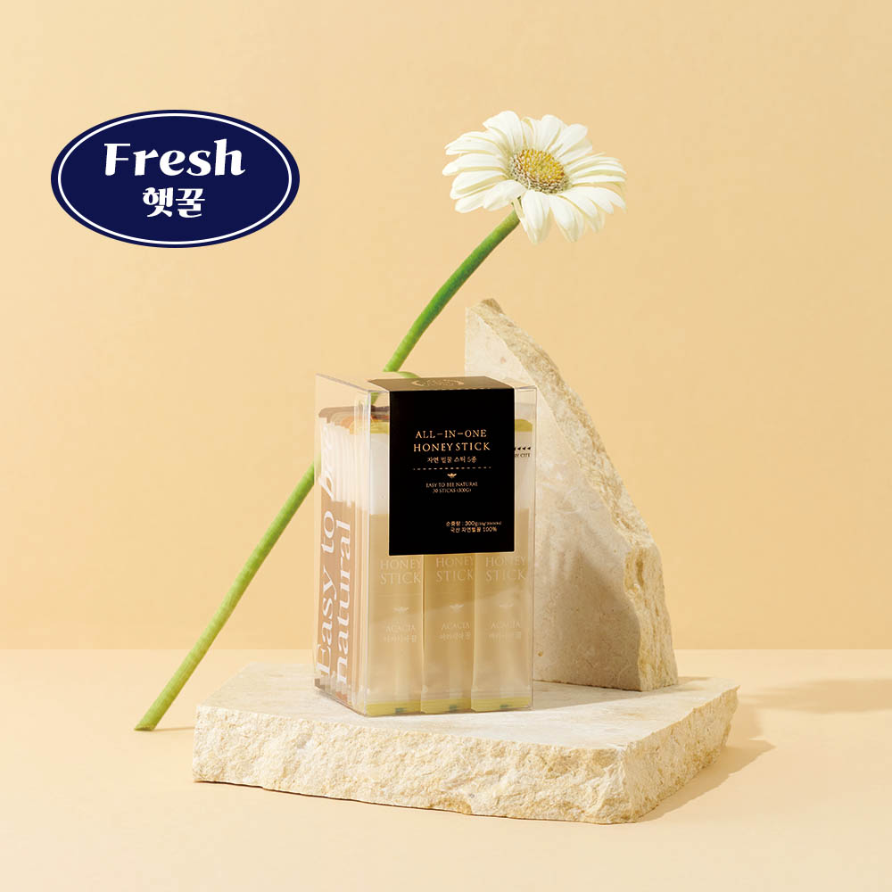 허니바이허니 국산 벌꿀 스틱 30포 아카시아 야생화 밤 감로 때죽 5종 선생님 선물