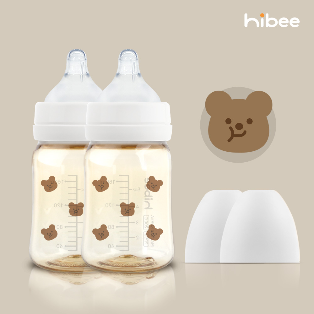 하이비 PPSU 에잇벤트 배앓이방지 젖병 170ml 트윈팩 봄에디션 볼빵곰 - 상세 이미지 2