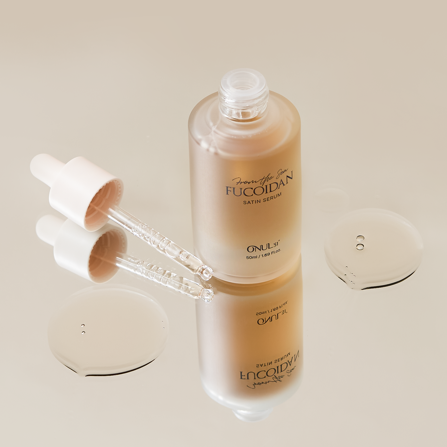 오늘31 후코이단 새틴 세럼 50ml 수분진정앰플 보습 윤광세럼 속건조 속당김 개선 - 상세 이미지 3