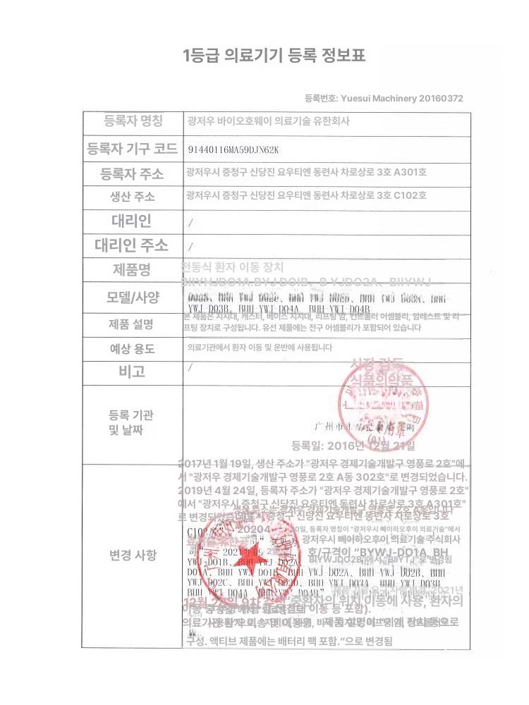 전동식 장애인 노인 이동 리프트 전동 보조기구 이동식 환자리프트 삽전 저장형 +2개 - 상세 이미지 5