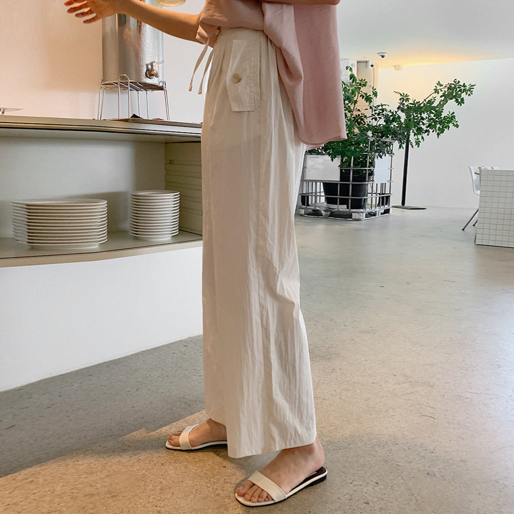 마키오 포켓 와이드 팬츠 - 상세 이미지 2