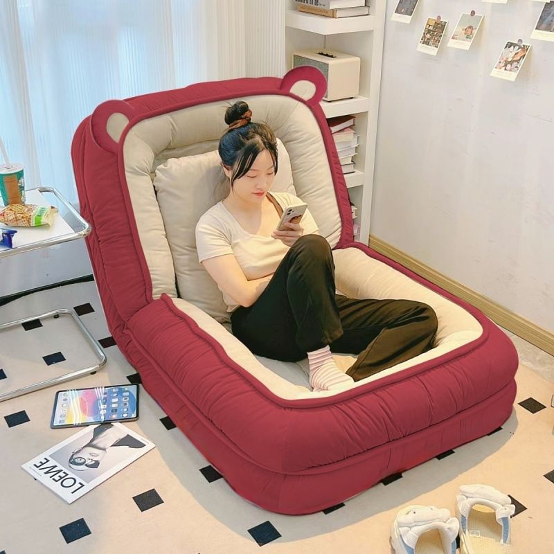 소파침대 1인용 집순이요람 원룸 자취방 방콕 좌식 베드 라즈베리 178x85x25cm