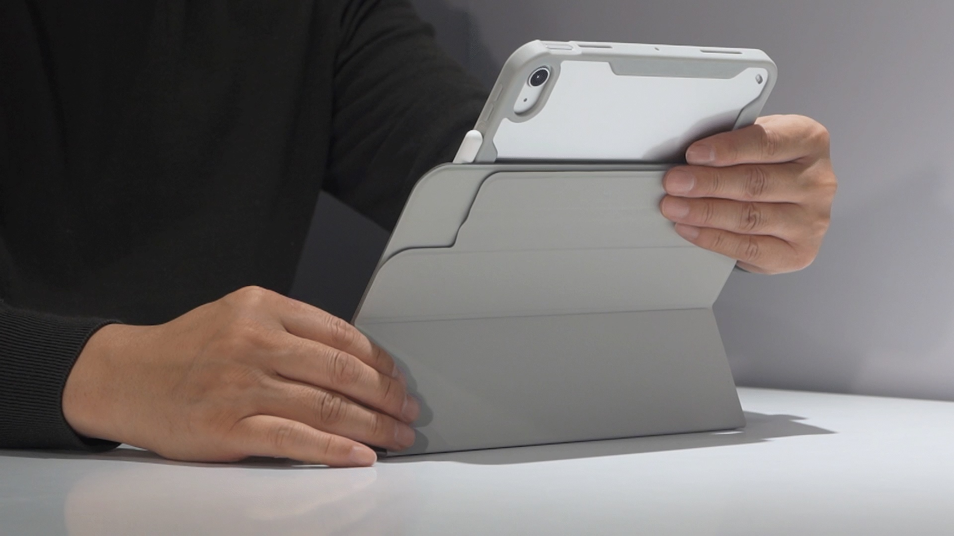 모키보 프리앵글 FLEX 각도조절이 되는 아이패드케이스 거치대 커버 펜슬수납 마그네틱 - 프로11인치 - 상세 이미지 3