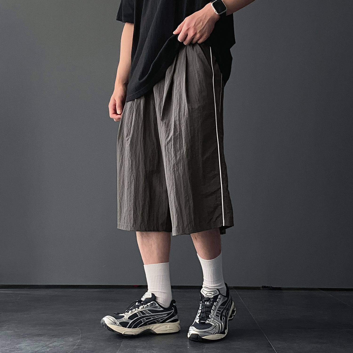 남자버뮤다팬츠 나일론반바지 벌룬팬츠 - 상세 이미지 3