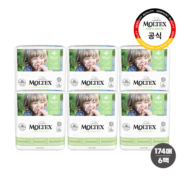 몰텍스 밴드형 4단계 (29매X6팩) 통잠 / 친환경 기저귀 - 상품 이미지