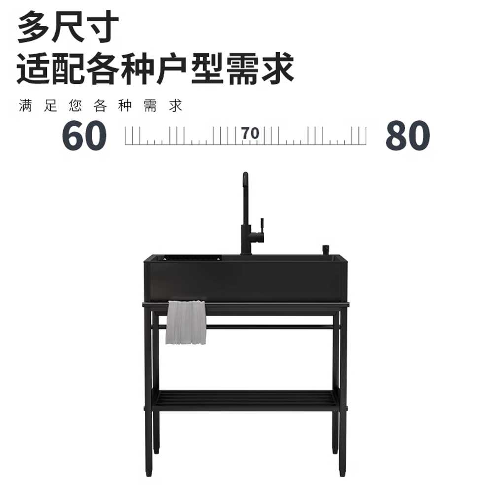 간이 싱크대 원룸 사무실 소형 이동식 개수대 카페 55x45cm - 상세 이미지 4
