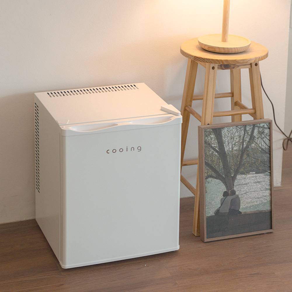 쿠잉 무소음냉장고 REF-N25 화이트 미니 원룸 사무실 기숙사 탕비실 음료수냉장고