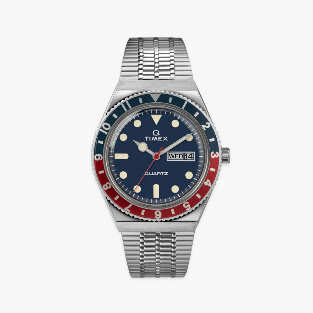 타이맥스 Q TIMEX 리이슈 클래식 메탈시계 38mm TW2T80700 - 메인 이미지