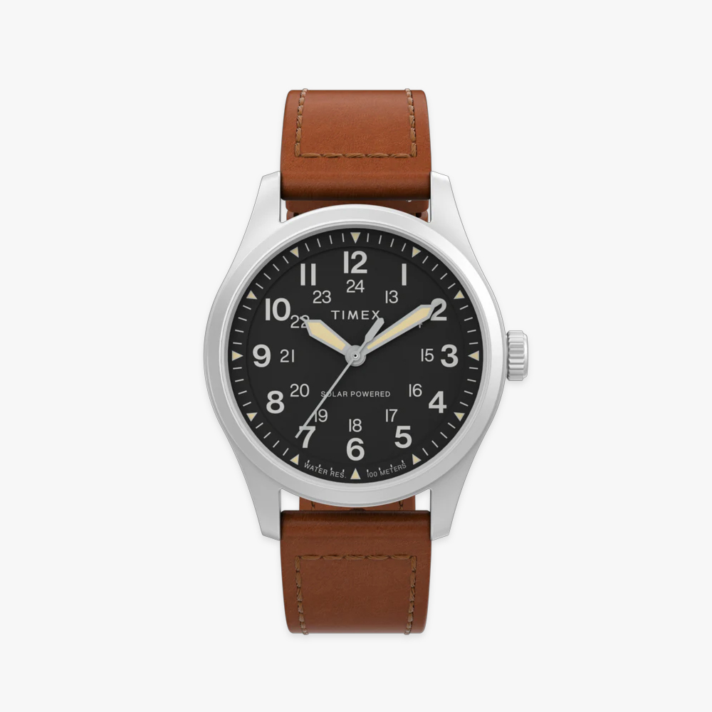 타이맥스 익스페디션 필드워치 태양광 충전 가죽시계 36mm TW2V00200