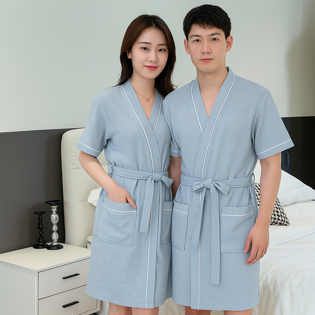 여름 골프샤워가운 반팔 샤워가운 이미지 4