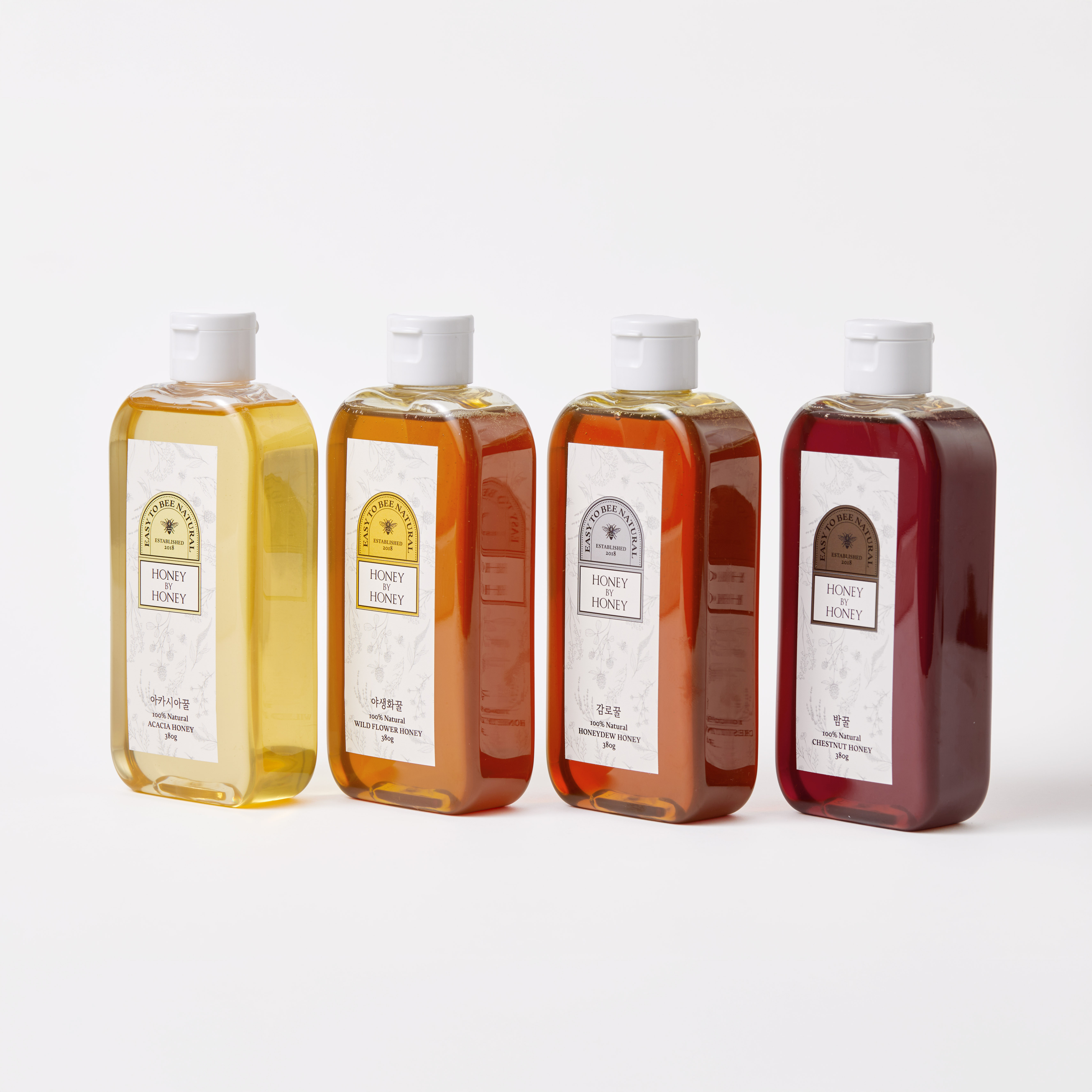 허니바이허니 국산 자연 튜브 벌꿀 380g 아카시아 야생화 답례품 선물 튜브꿀 돌잔치선물 이미지 4