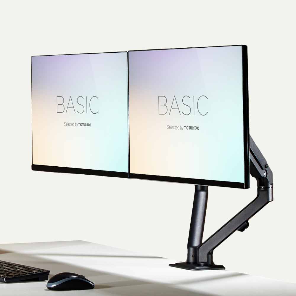 틱툭탁 베이직 에어 모니터암 듀얼