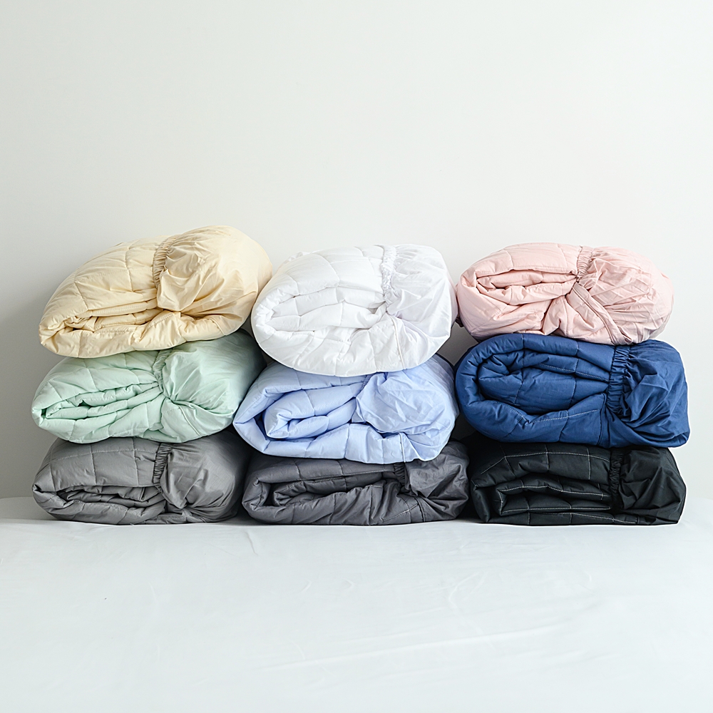 나라데코 40수 순면 솔리드 누빔 매트리스커버 S