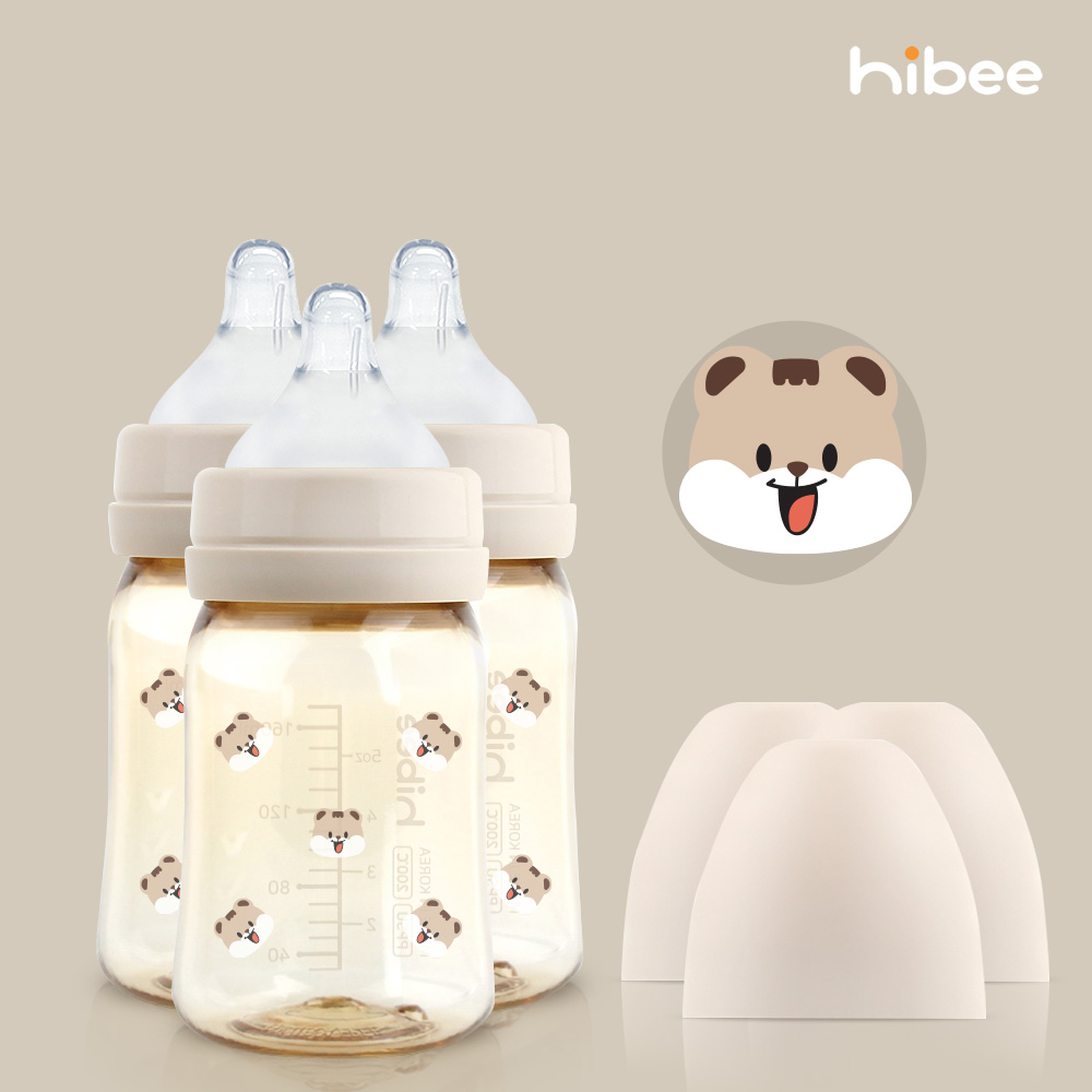하이비 PPSU 에잇벤트 배앓이방지 젖병 170ml 트리플팩 다람이 - 상품 이미지