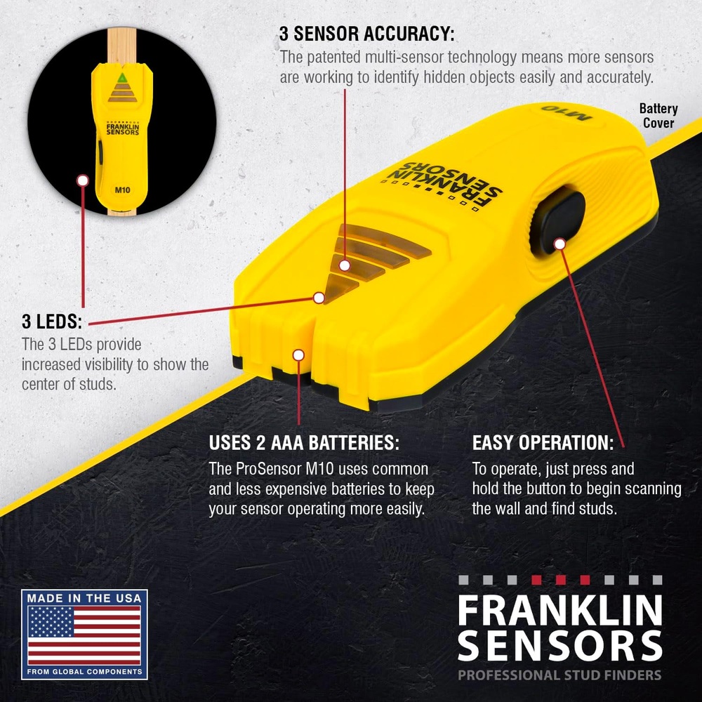 Franklin Sensors 프랭클린 M10 스터드 탐지기 3센서 이미지 6