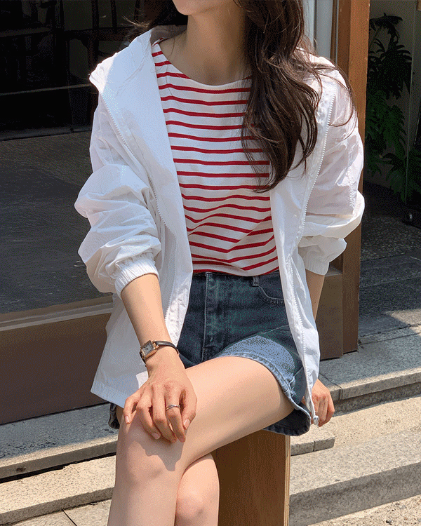 4360 얇은 아노락 후드 바람막이 윈드자켓 이미지 8