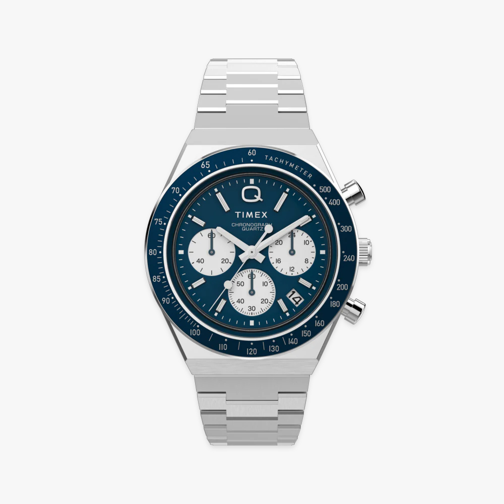 타이맥스 Q TIMEX 크로노그래프 남자메탈시계 40mm TW2W51600
