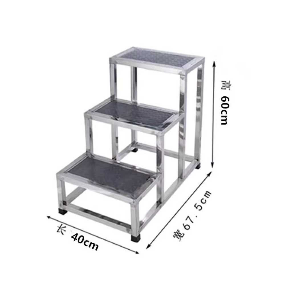 스테인리스 안전 계단 창고 물류 용품 디딤대 작업 발판 40x67.5x60 이미지 6