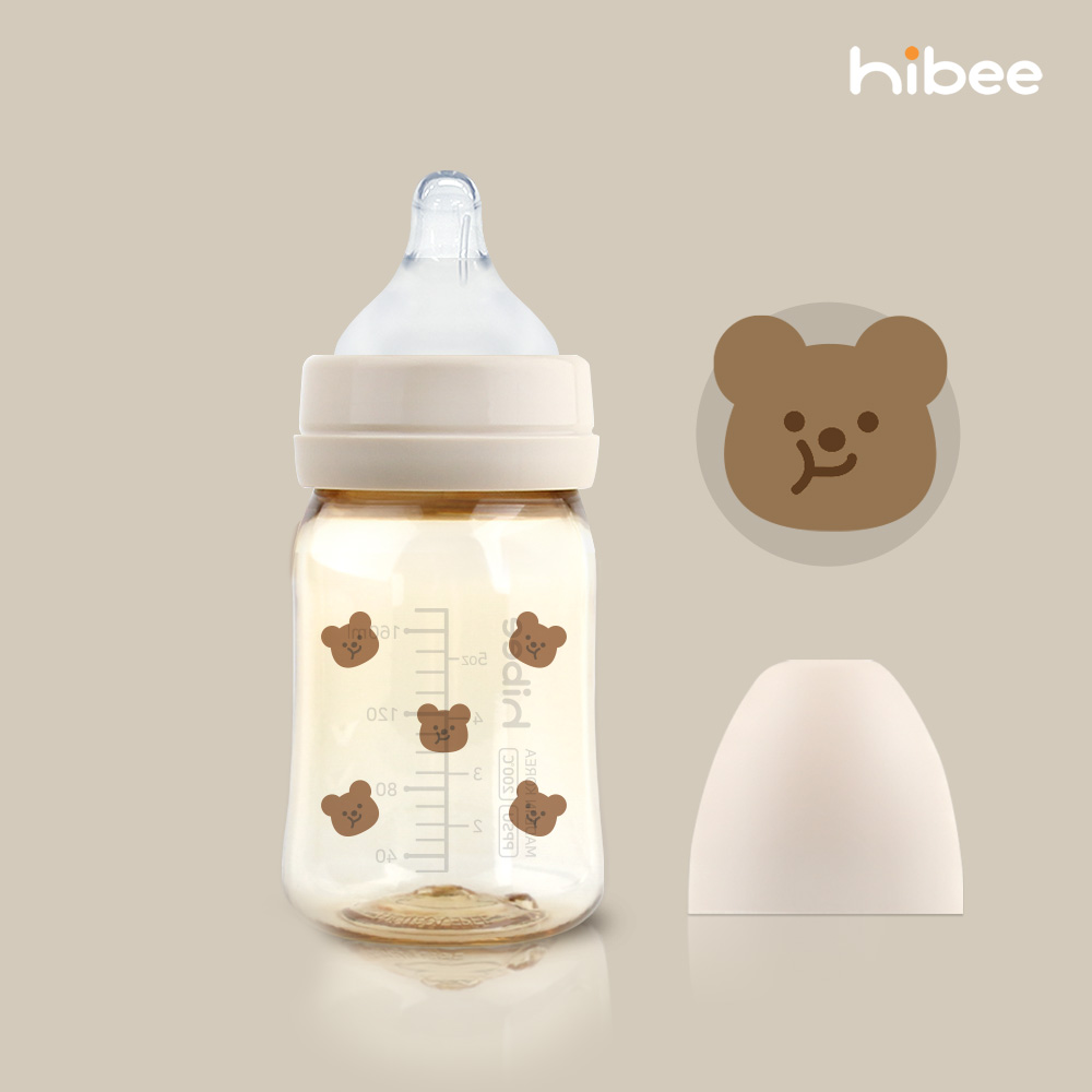 하이비 PPSU 에잇벤트 배앓이방지 젖병 170ml 봄에디션 볼빵곰 - 상품 이미지