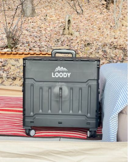 루디 카트 폴딩 웨건 쇼핑 8바퀴 계단 손수레 장바구니 접이식 캠핑박스 50L