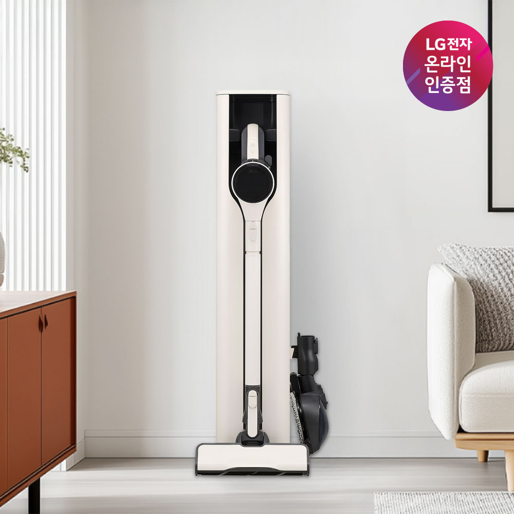 LG 코드제로 AI 오브제컬렉션 A9 올인원타워 무선청소기 AI927WA 카밍베이지 320W 물걸레