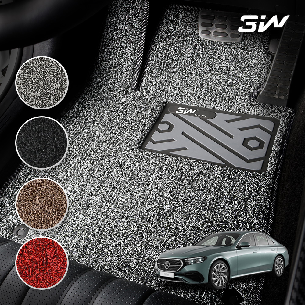 3W E클래스 W214 코일매트 풀확장형 카매트 바닥 발판 E220d E200 E300 E450 E350e - 상품 이미지